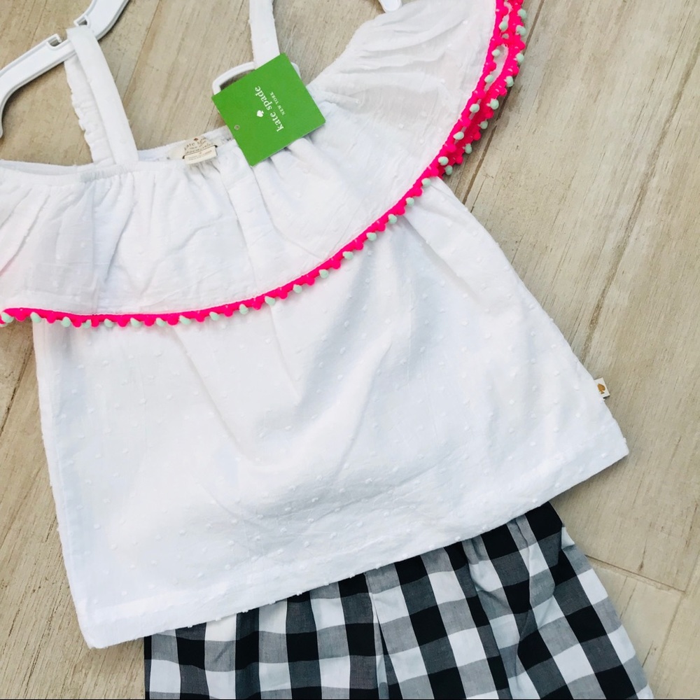 Kate Spade ♠️ Gingham Short Set